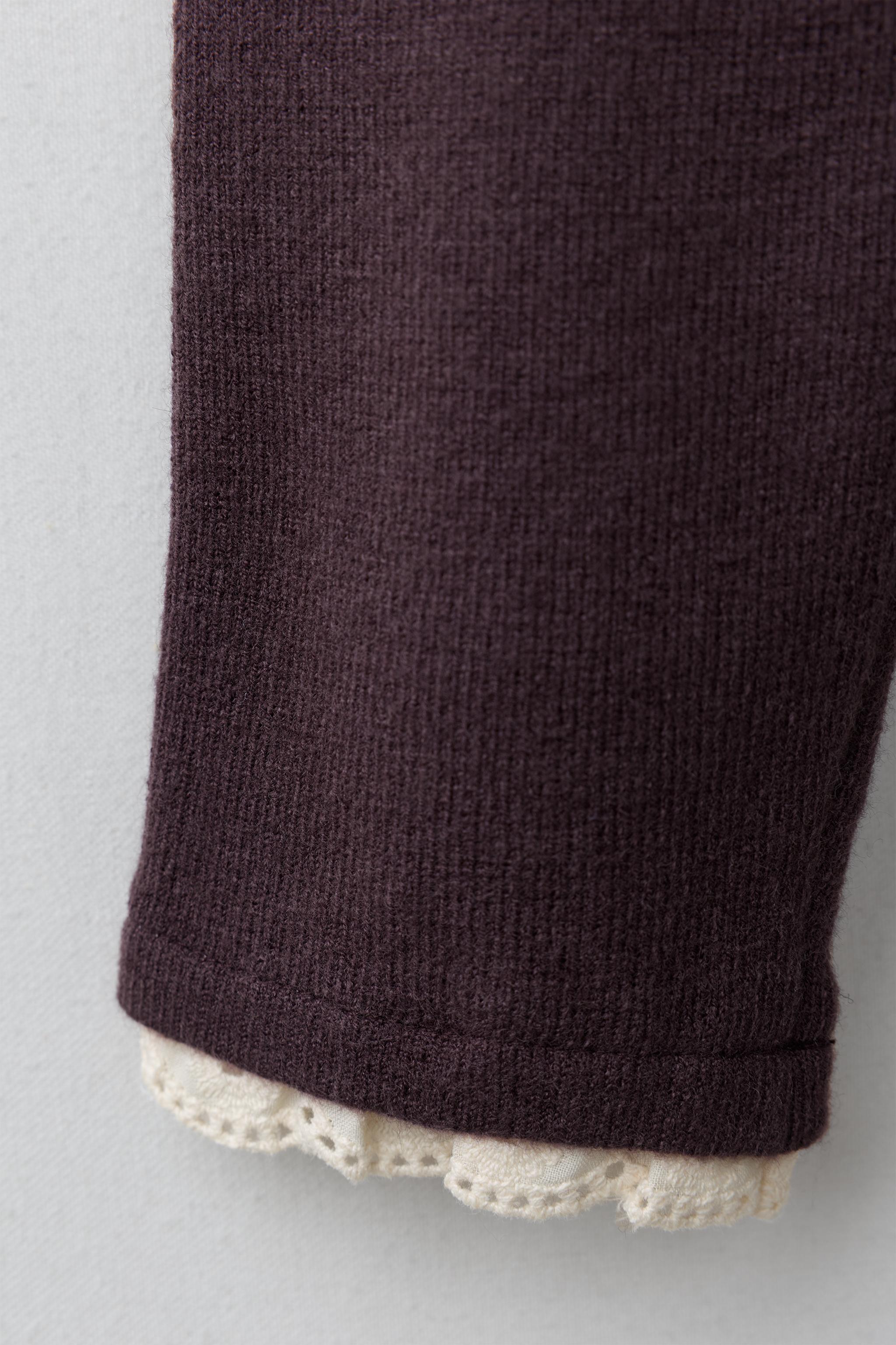 PLAIN LACE LEGGINGS