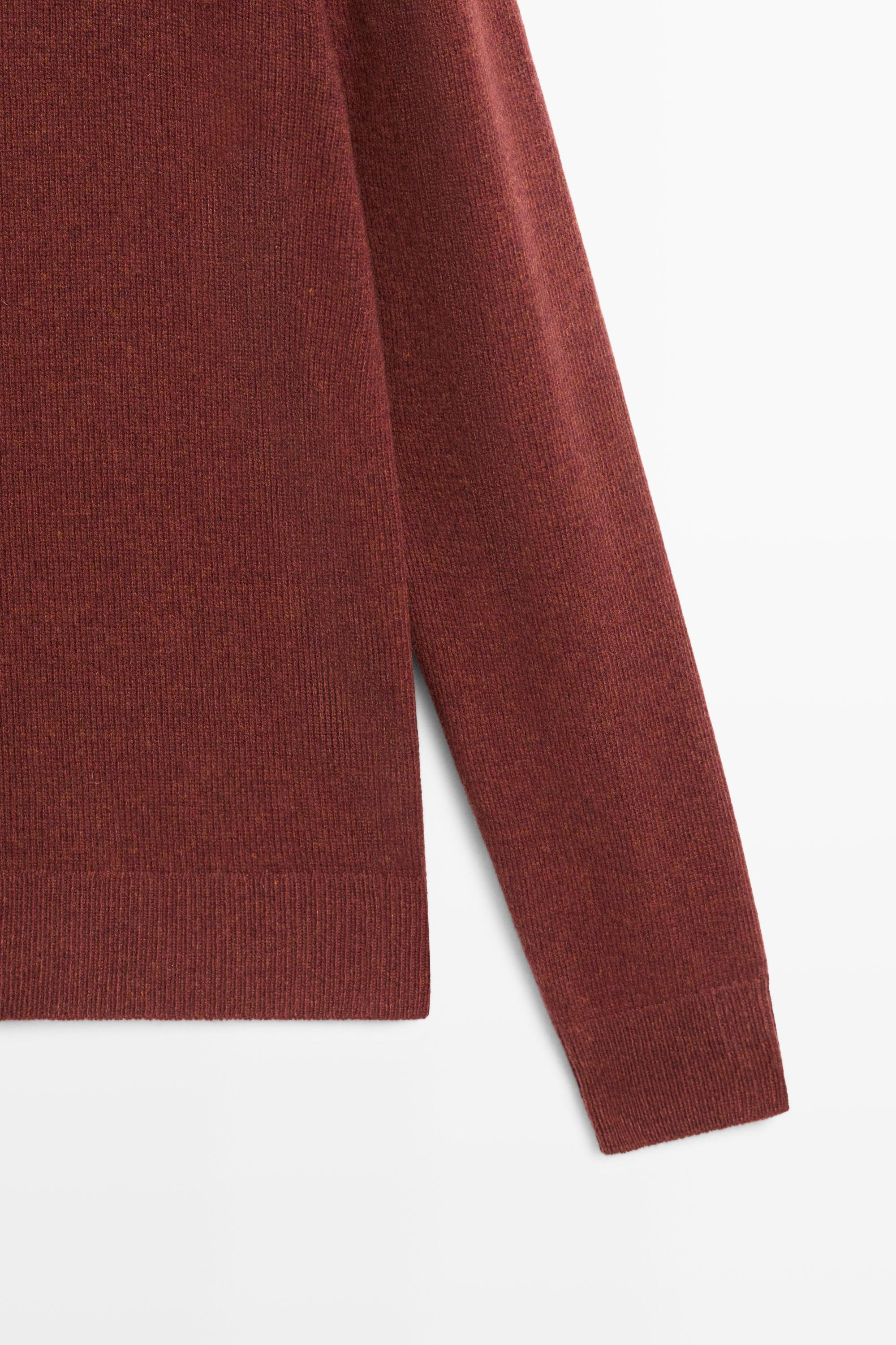Pull en maille chinée 100 % laine