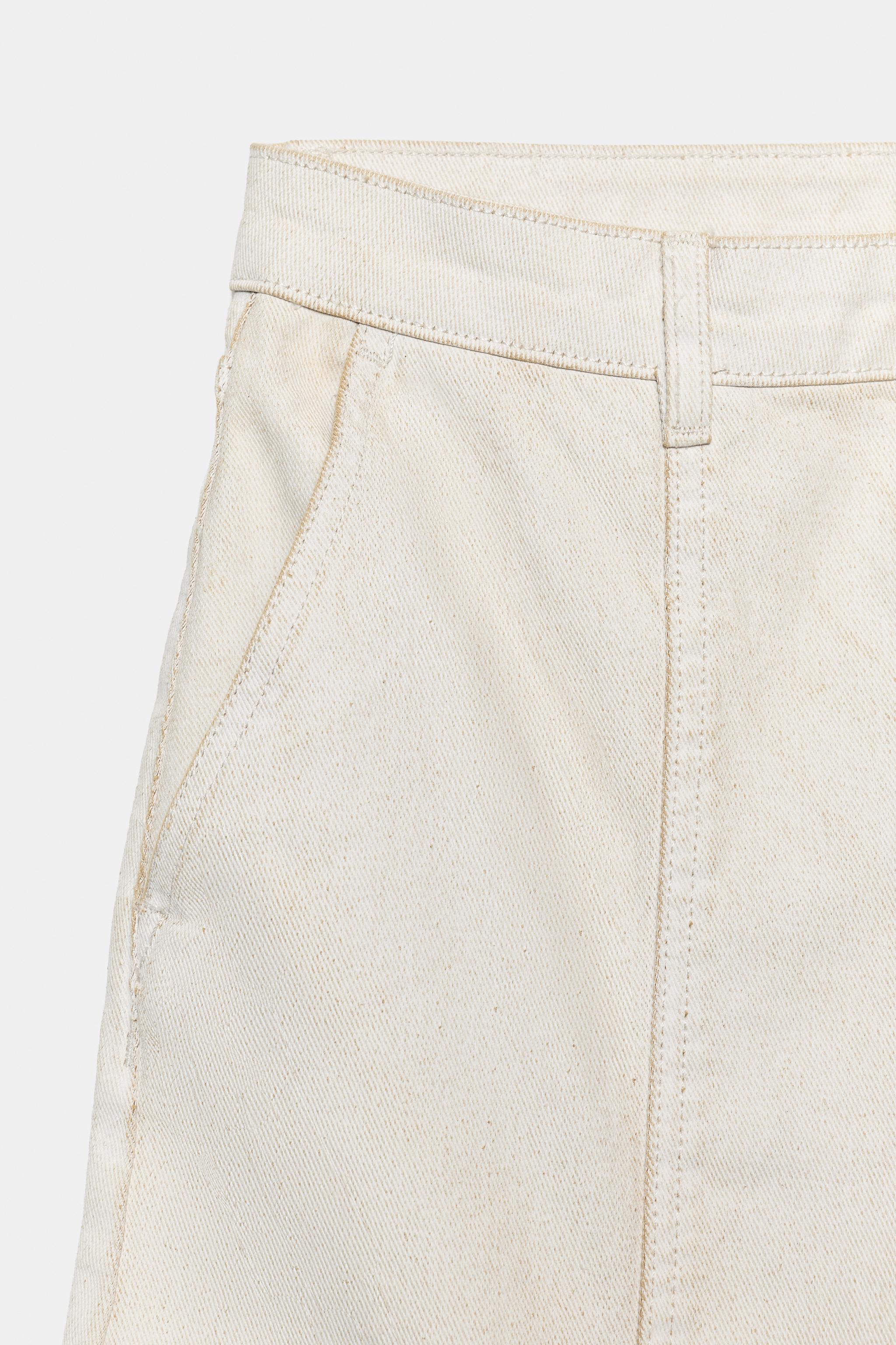 ZW COLLECTION WIDE-LEG MID-RISE JEANS