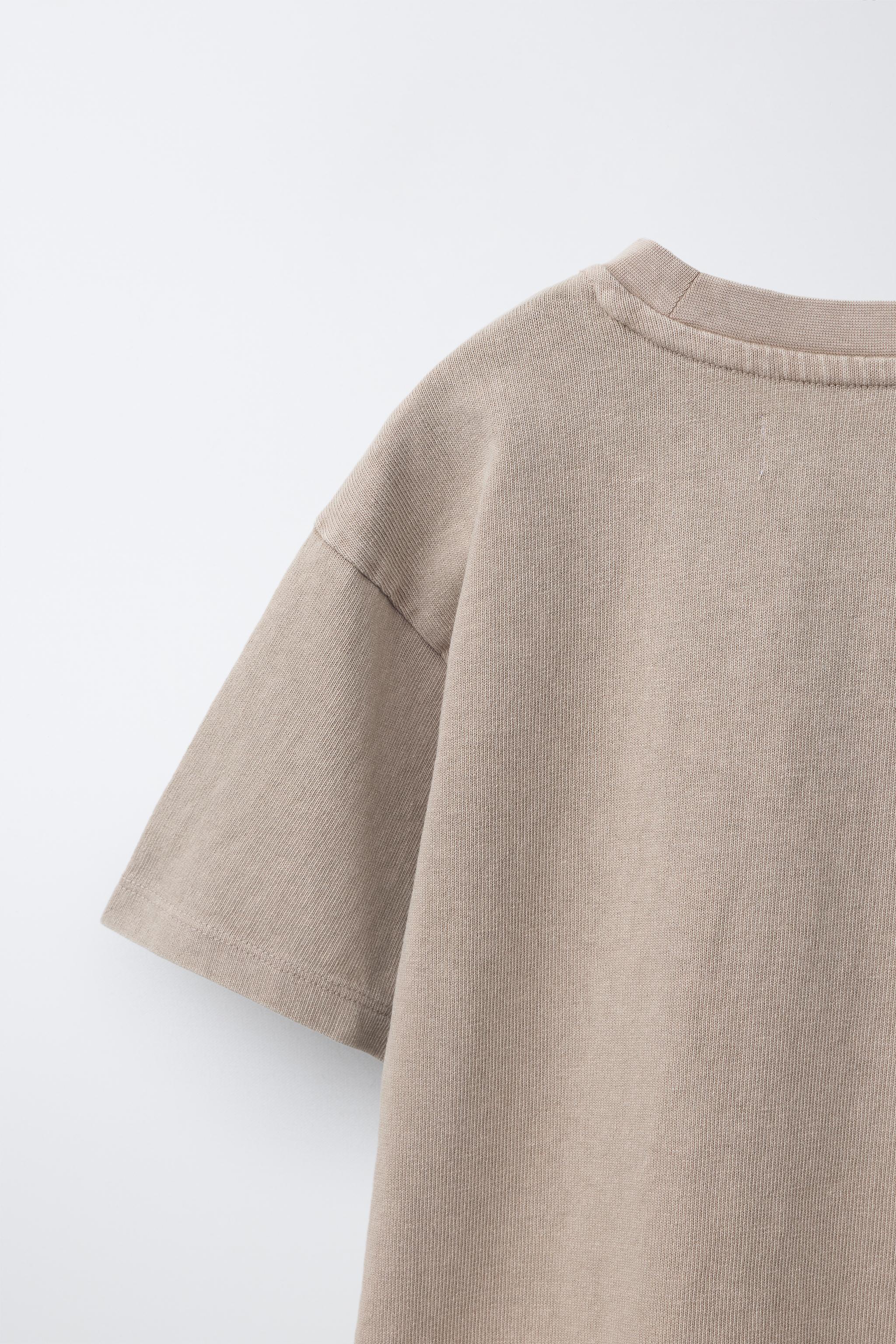 PLAIN GARMENT DYED T-SHIRT AND SHORTS SET