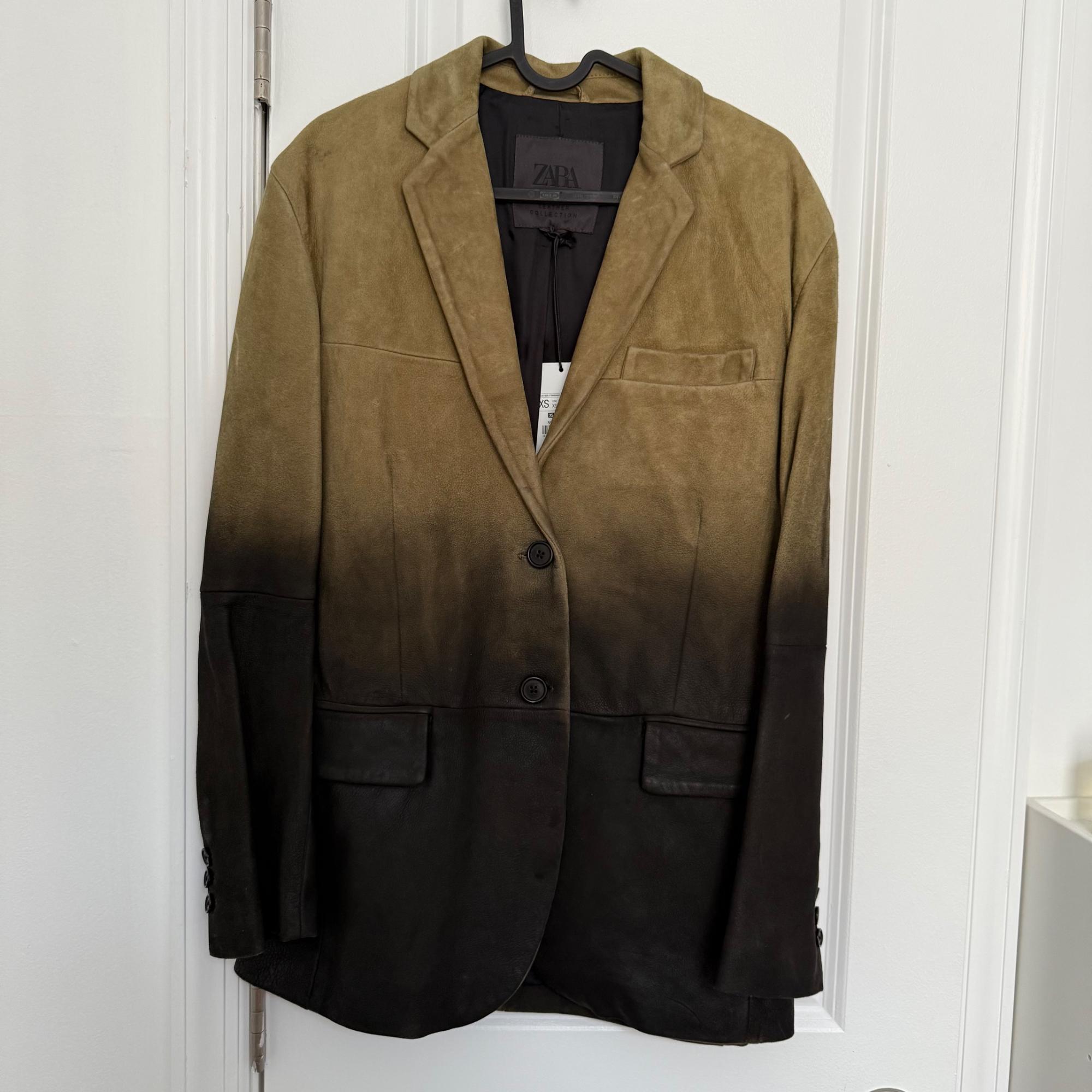 BLAZER ZW LEATHER COLLECTION | SECOND HAND | Zara Preowned