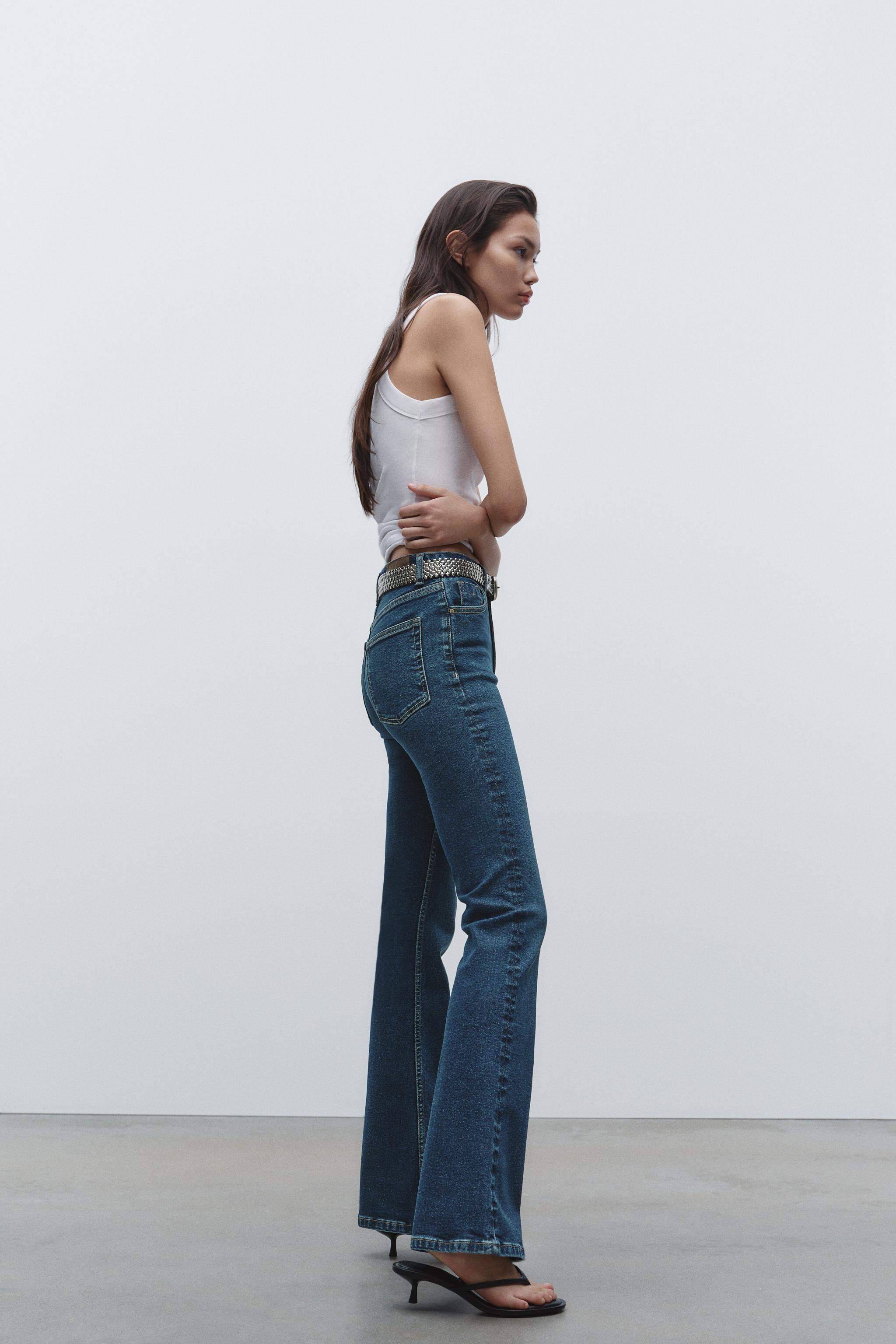 FLARE Z1975 JEANS WITH A HIGH WAIST - Blue | ZARA United States
