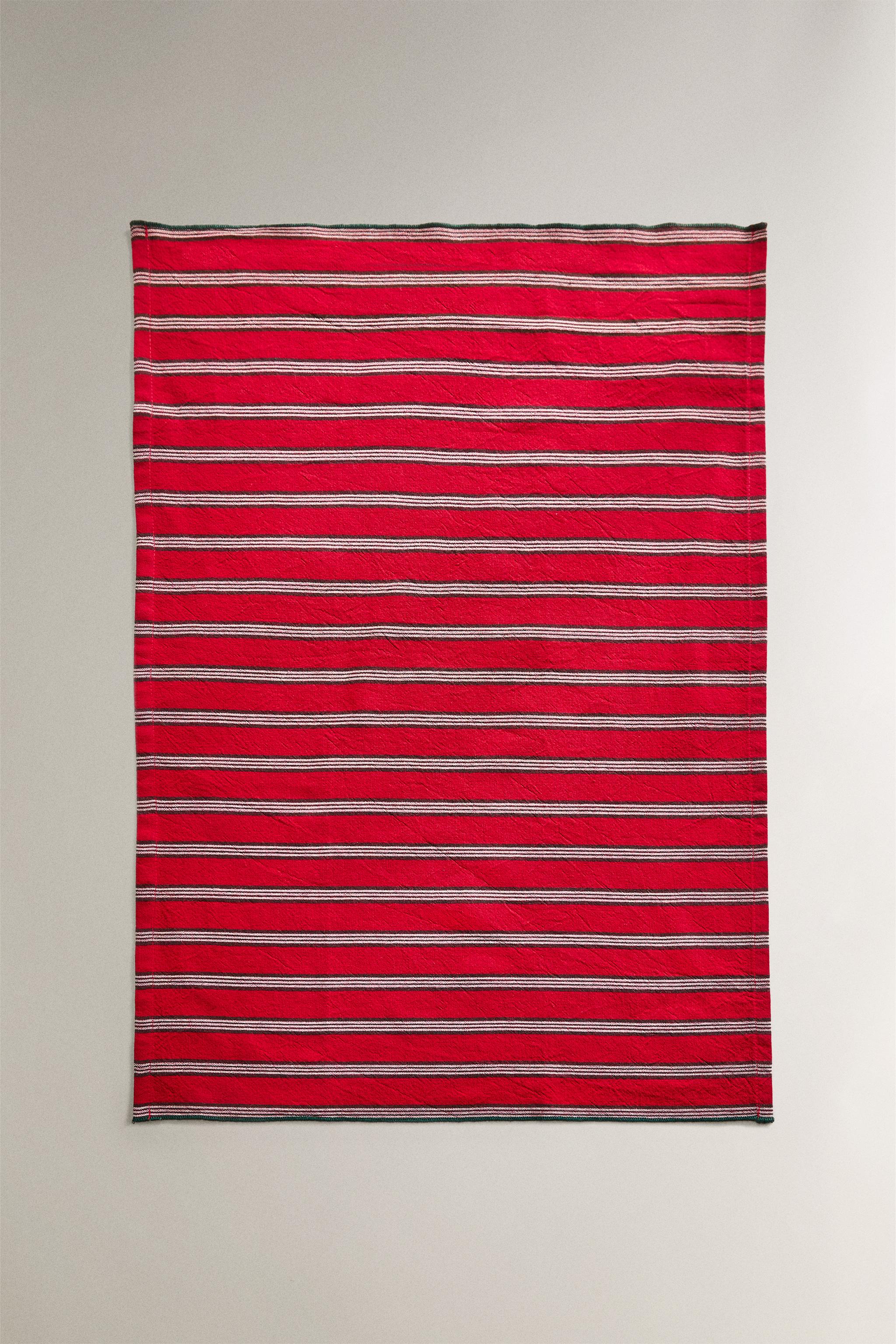 SET OF DYED COTTON CHRISTMAS KITCHEN TOWELS (SET OF 2)