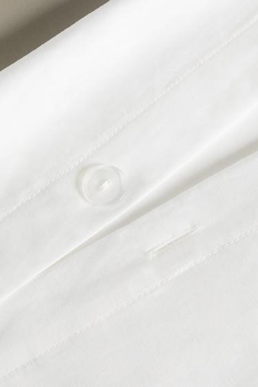 BORDERED SATEEN DUVET COVER - Black by Zara