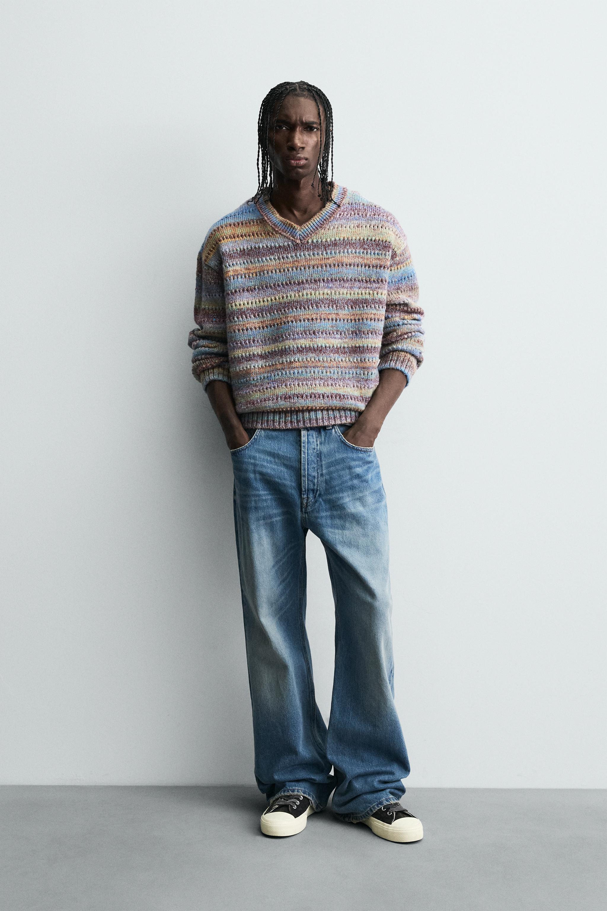 STRIPED OPEN-KNIT SWEATER - Multicolored | ZARA United States