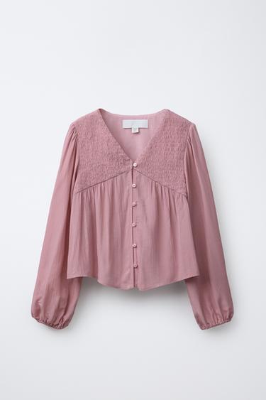 Zara SPARKLY SHIRT - Pink - Image 0