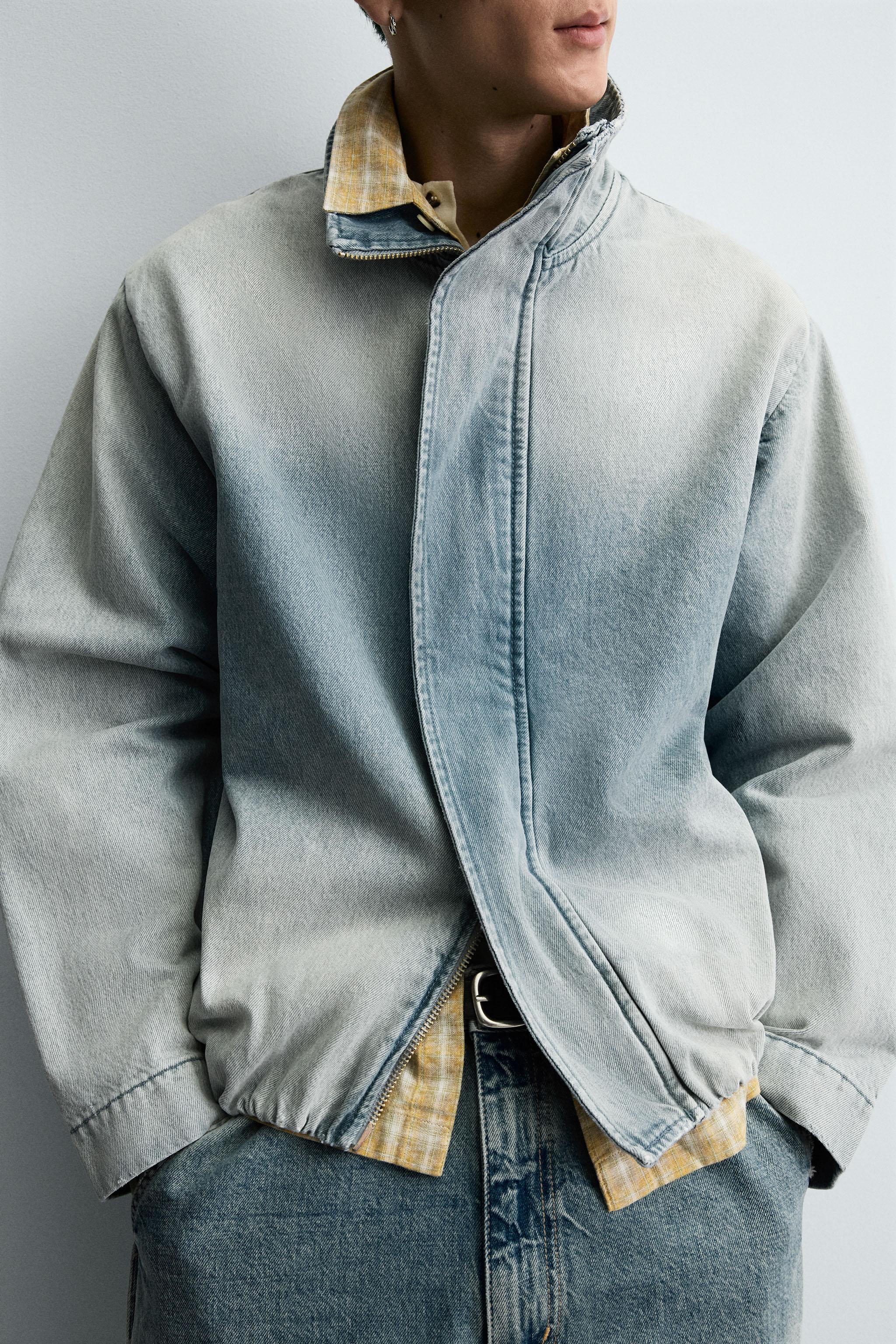   Jeans ライトブルーデニムジャケット ウォッシュドデニムジャケット - ライトブルー | ZARA Japan / 日本