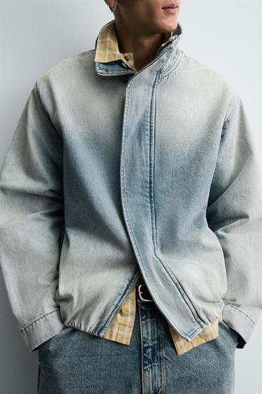 WASHED DENIM JACKET - Light blue by Zara - Image 4