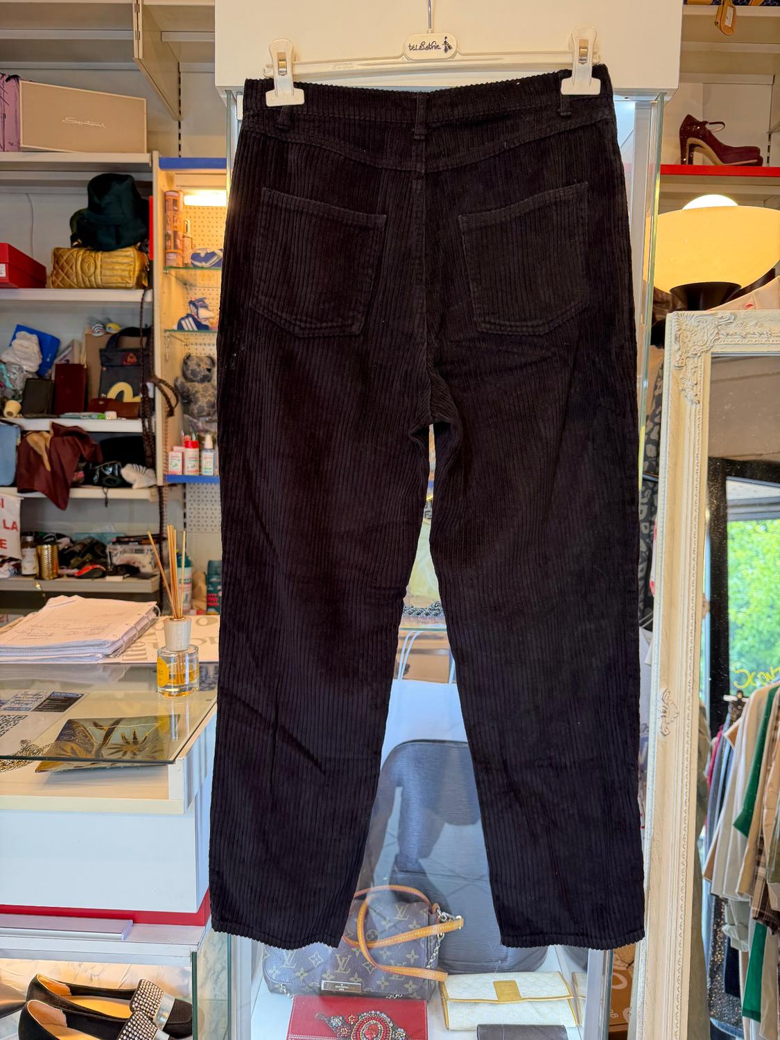 ZARA PANTALONE NERO VELLUTO - Image 2