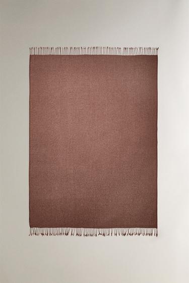 Zara CHENILLE BLANKET - Pink