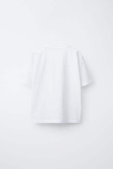 SLOGAN PRINT T-SHIRT - White by Zara - Image 1