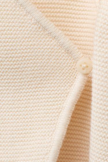 KIMONO EN MAILLE CANARD BRODÉ - Crème de Zara - Image 3