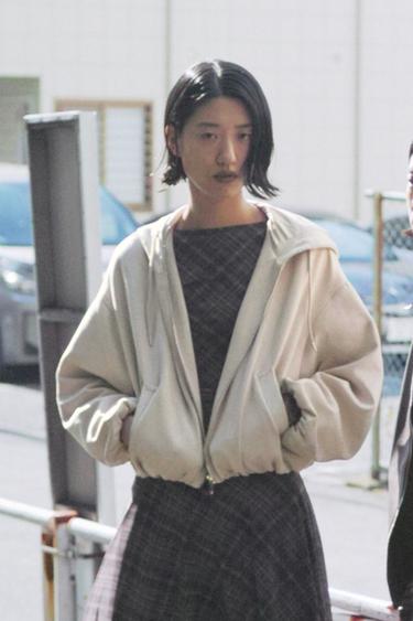 FAUX SUEDE CROPPED JACKET - Ecru by Zara