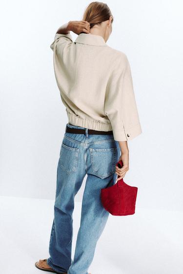 VESTE SAHARIENNE EN LIN - Sable de Zara - Image 4