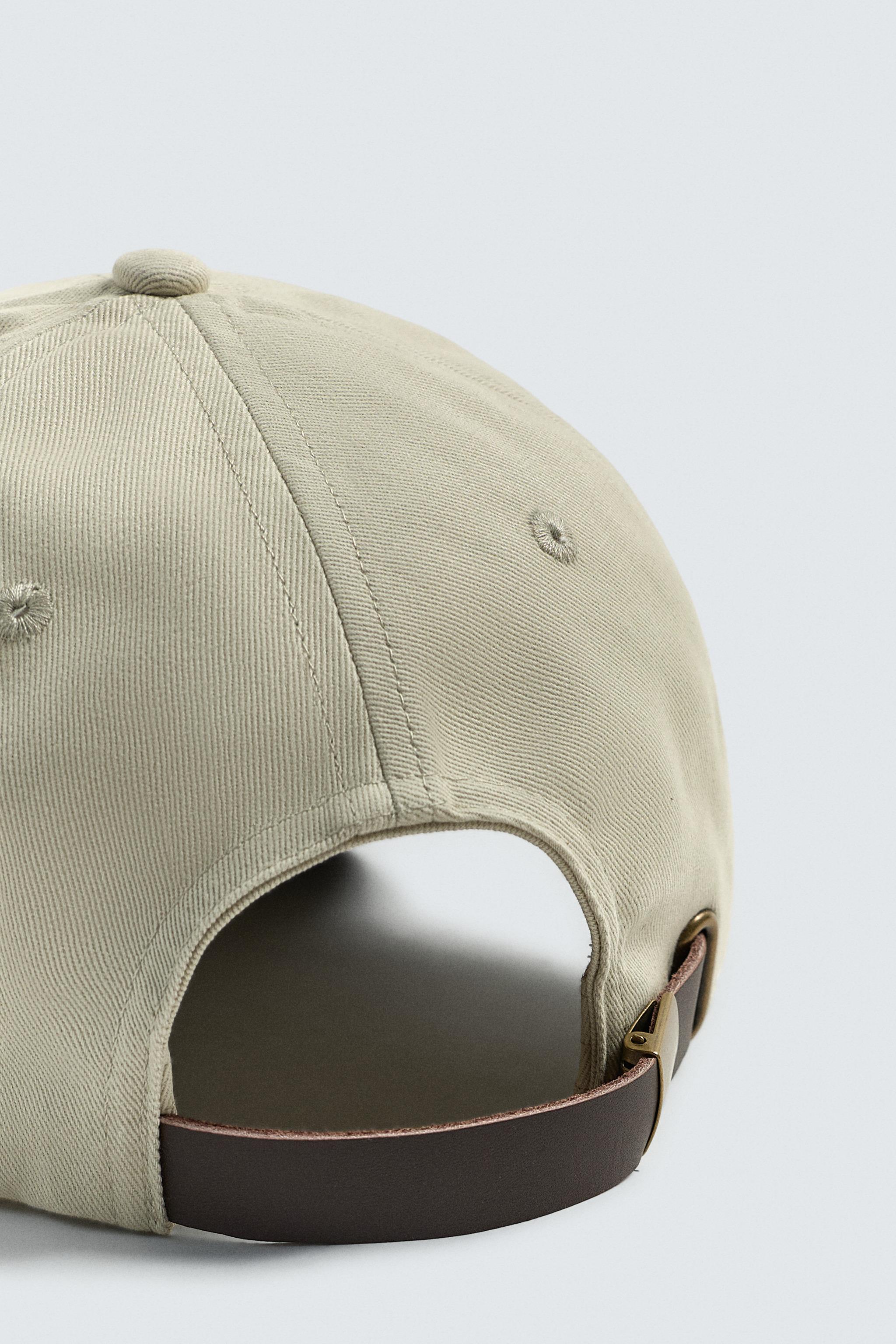 テキスト刺繍入りキャップ - ベージュ | ZARA Japan / 日本