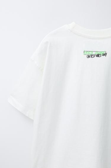 SPORTS PRINT T-SHIRT - White by Zara - Image 3