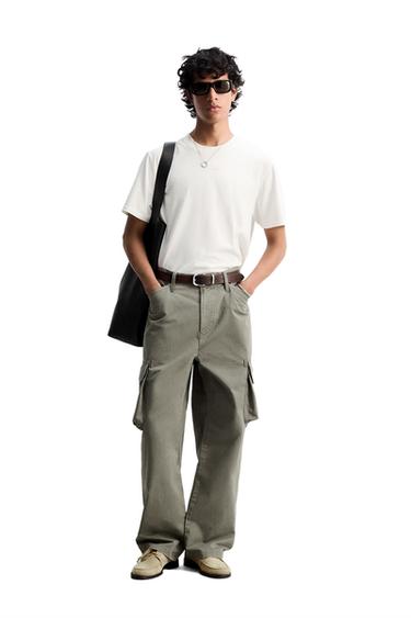 CARGOHOSE – VERWASCHENE OPTIK - Khaki von Zara - Bild 0