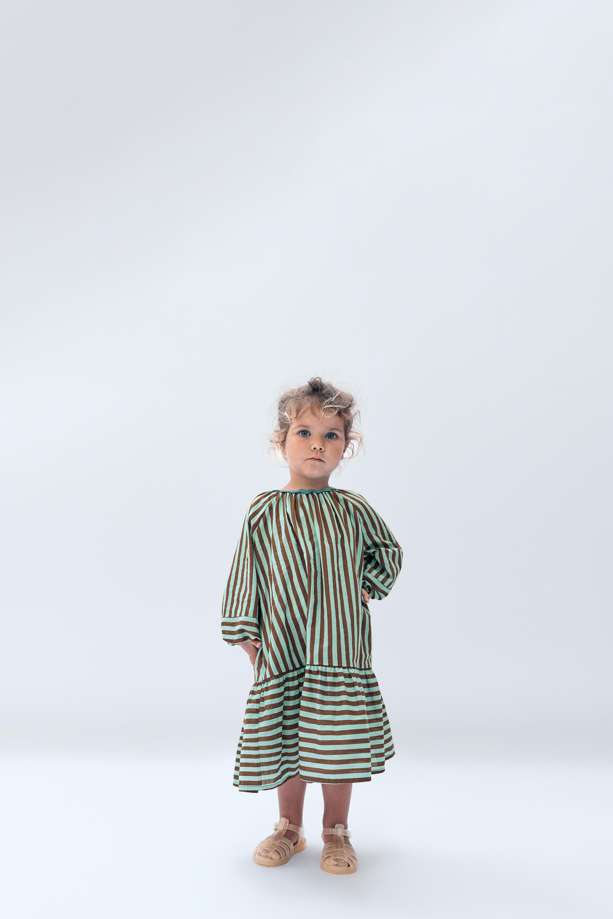 2-14 YEARS / WAVY STRIPED DRESS LIMITED EDITION