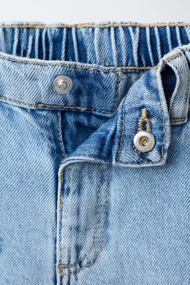 SHORT EN JEAN BRODÉ - Bleu moyen de Zara - Image 2