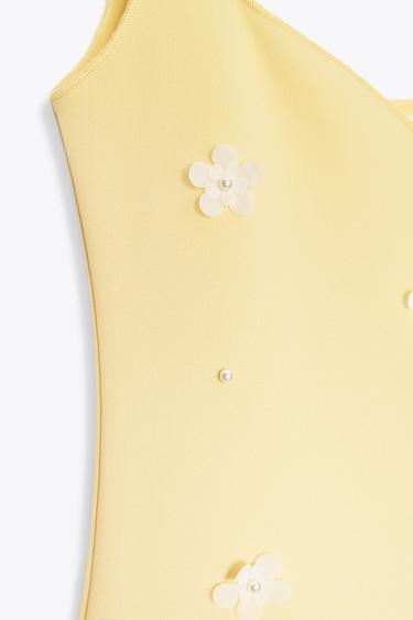FLORAL STRETCH DRESS - Yellow by Zara - Image 8