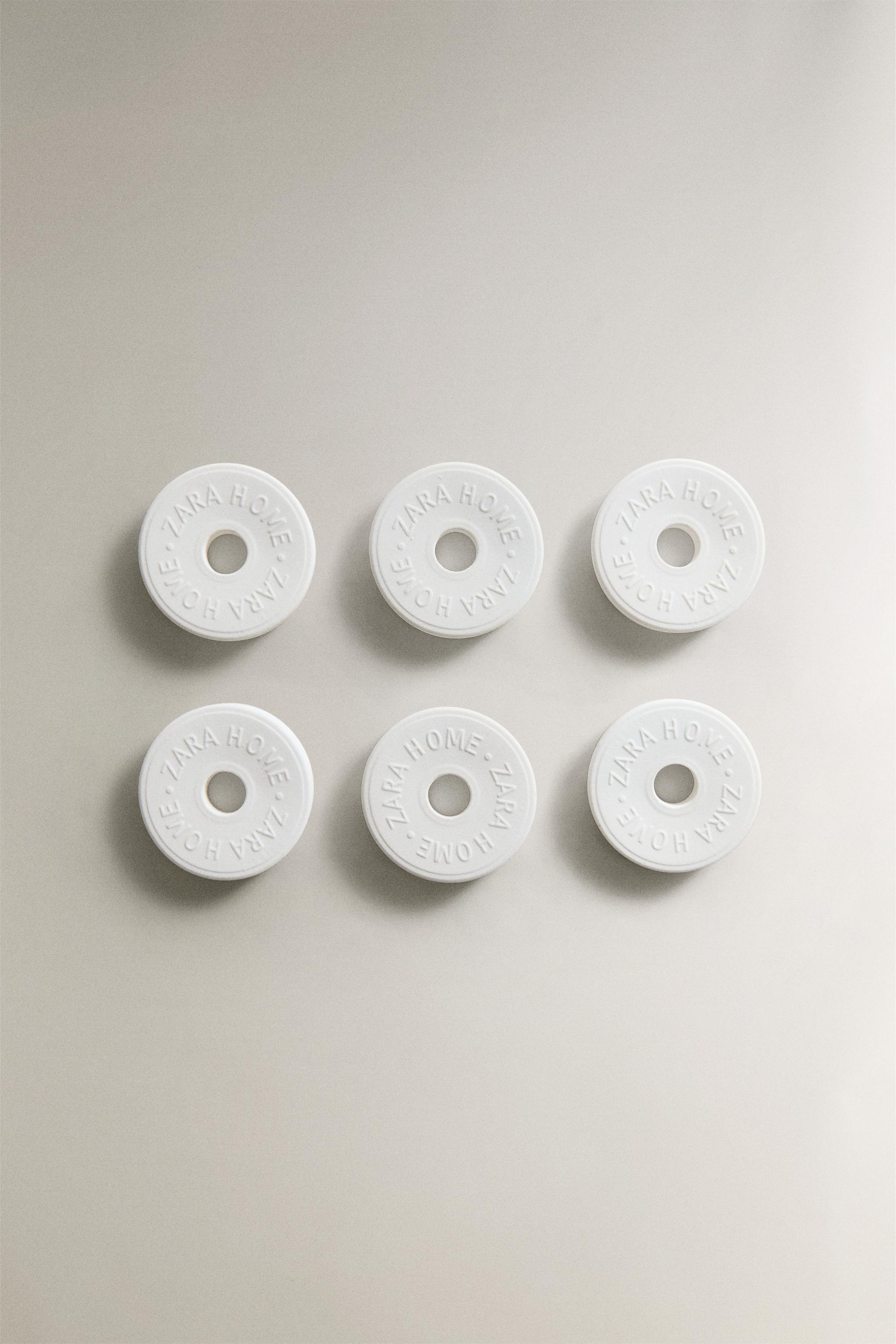 WHITE POWDERY SCENTED CERAMIC PACK (PACK OF 6)