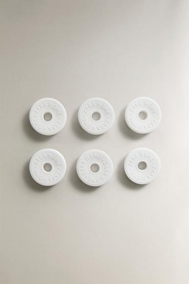 Zara WHITE POWDERY SCENTED CERAMIC PACK (PACK OF 6) - 數種 - 圖片 0