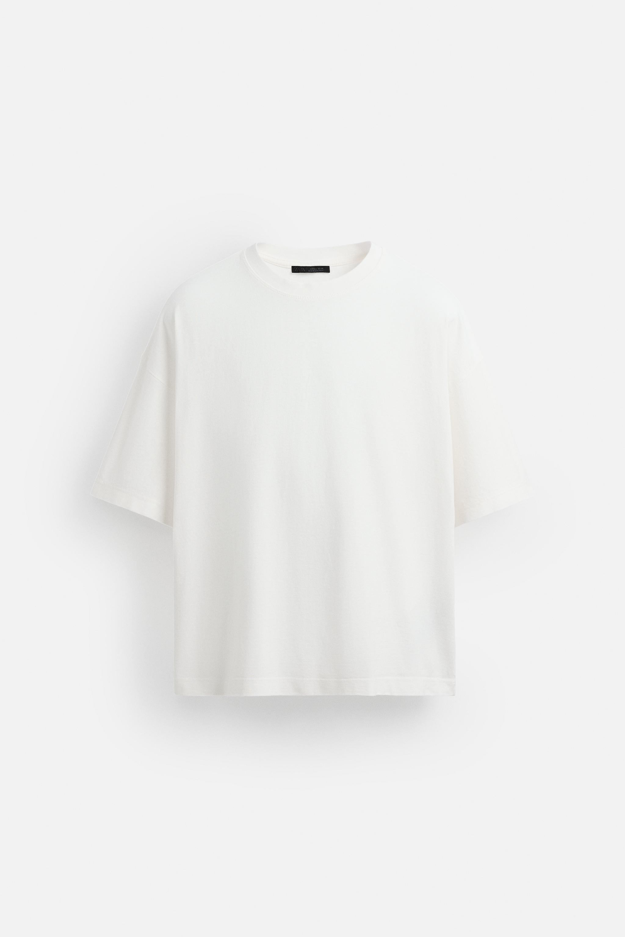 BASIC BOXY FIT T-SHIRT - Washed green | ZARA United States