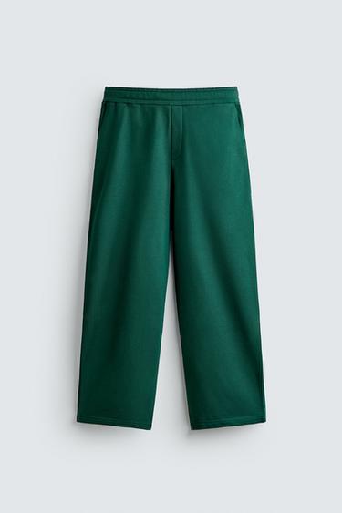 PANTALÓN JOGGER RELAXED FIT BÁSICO - Verde de Zara