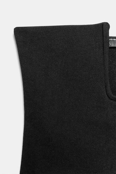 STRETCH BANDEAU BODYSUIT - Black by Zara - Image 6