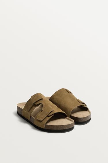 SANDALIA PIEL TIRAS - de Zara