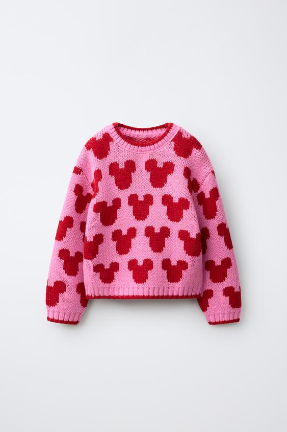 MICKEY MOUSE © DISNEY WOOL BLEND KNIT JUMPER - Pink de Zara - Imagen 0