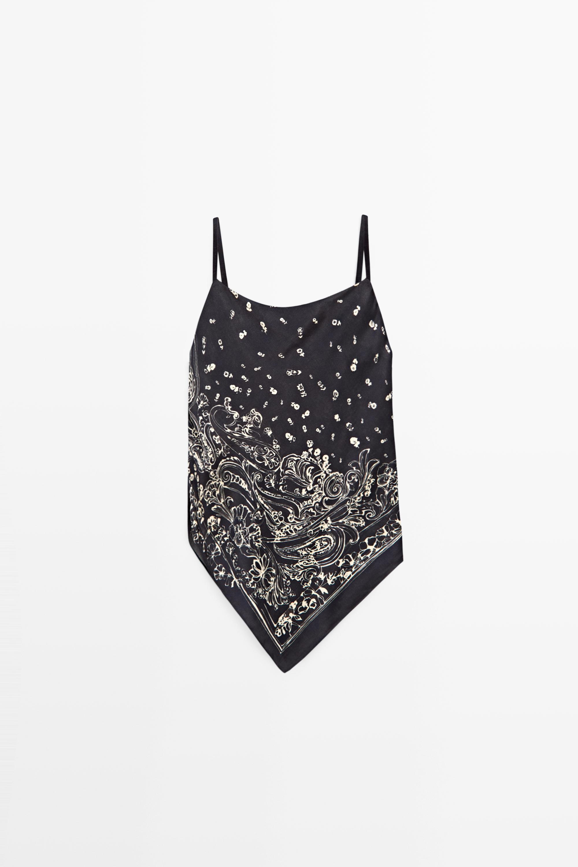 Top fluide motif cachemire