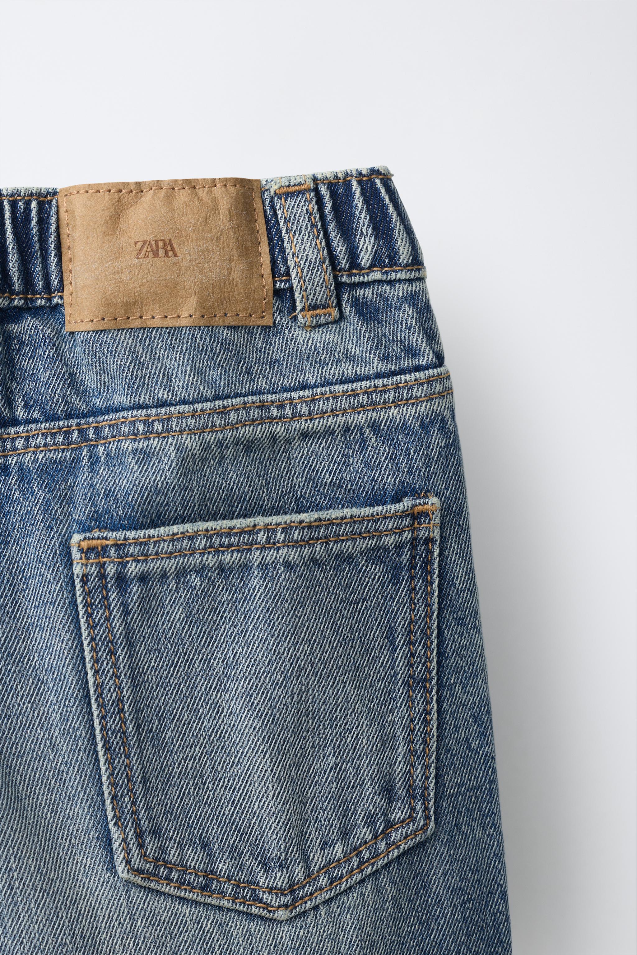 Детские джинсы Zara TOPSTITCHED STRAIGHT JEANS — фото 5