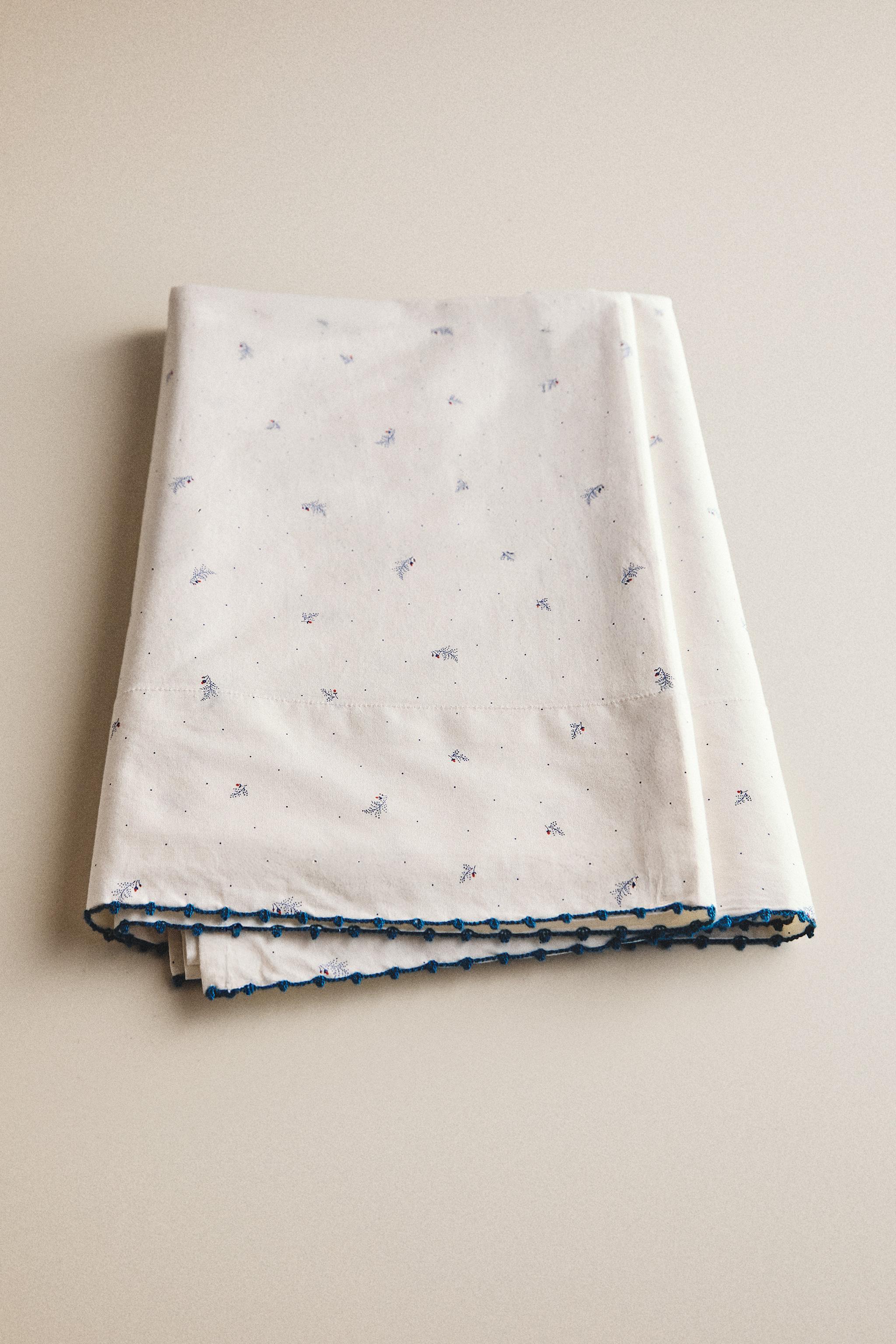 Детские топы Zara KIDS' COTTON LEAF AND DOT FLAT SHEET — фото 5