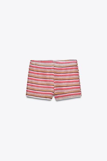 CROCHET SHORTS - Multicoloured by Zara