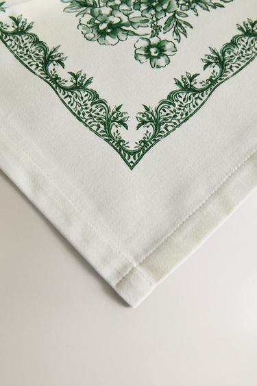 FLORAL SATIN TABLECLOTH - Greenish by Zara - Image 2