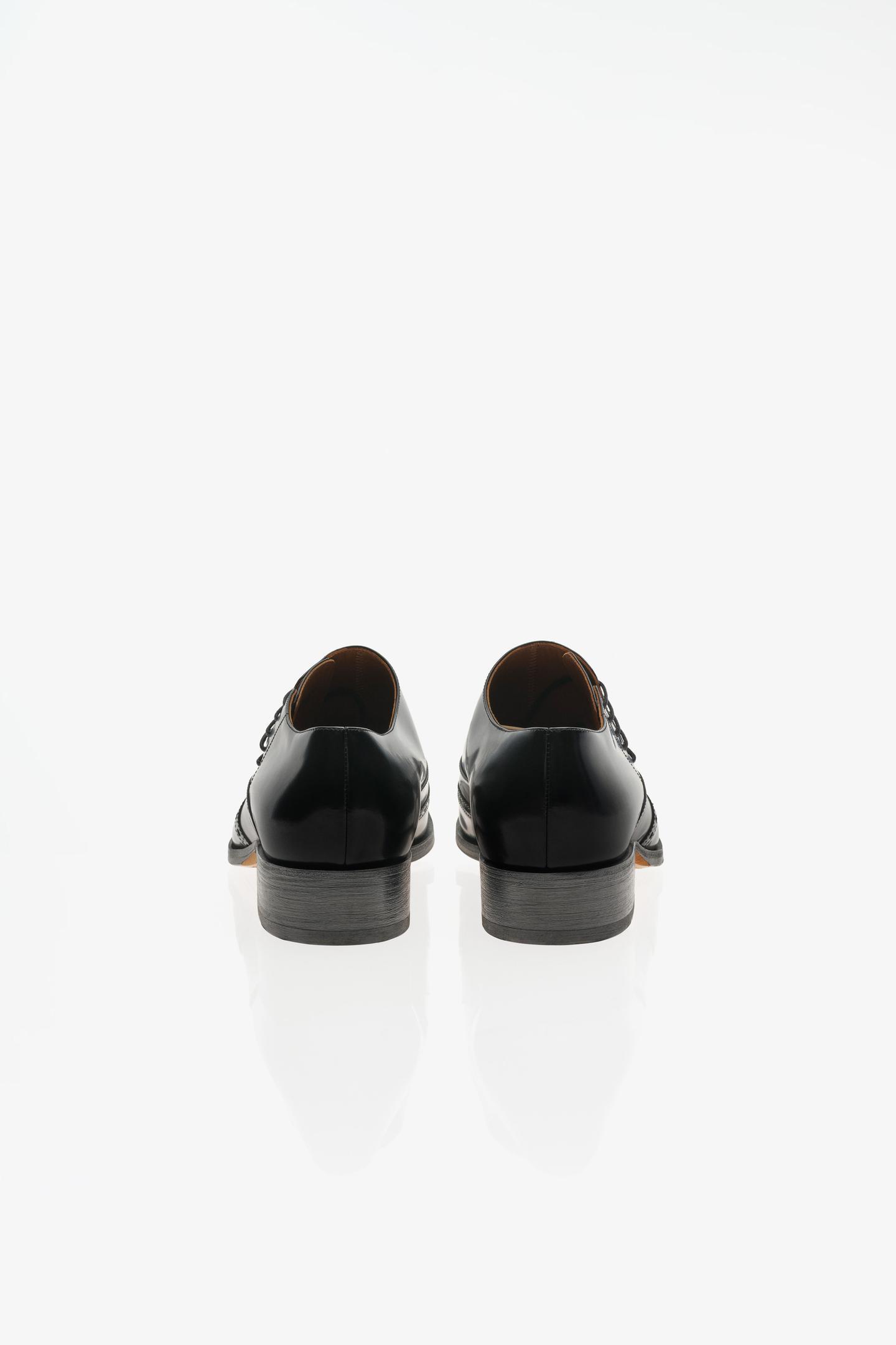 Туфли Zara Limited Edition Leather Brogues, цвет: Чёрный — фото 6