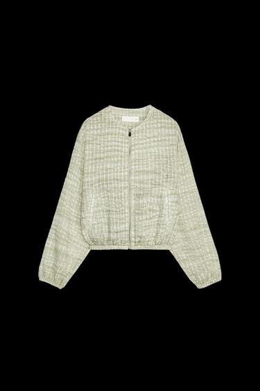 CAZADORA FLUIDA ORGANZA - Crudo de Zara - Imagen 0