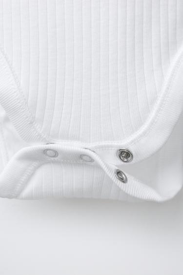 LOT DE TROIS BODYS À BRETELLES - Blanc de Zara - Image 3