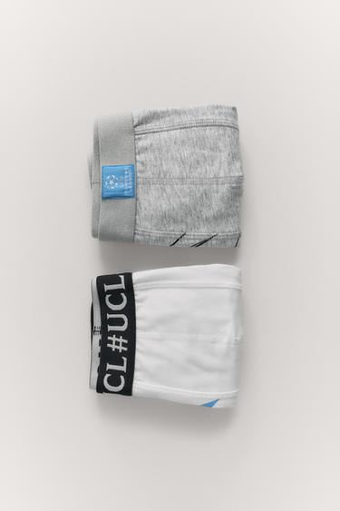 2-6 TUỔI/ SET 2 QUẦN LÓT BOXER UEFA CHAMPIONS LEAGUE ® - Màu ghi xám từ Zara