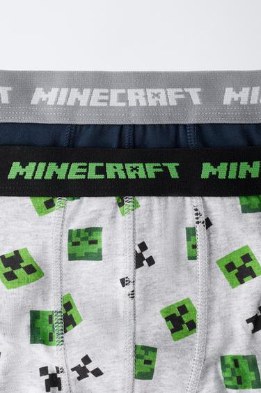 6-14 TAHUN/ PAKET DUA BOKSER MINECRAFT © MOJANG AB. ™ - Biru dari Zara