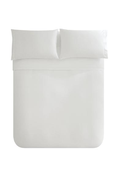 CAPA DE EDREDOM DE CETIM COM ELEMENTO DECORATIVO - Branco da Zara