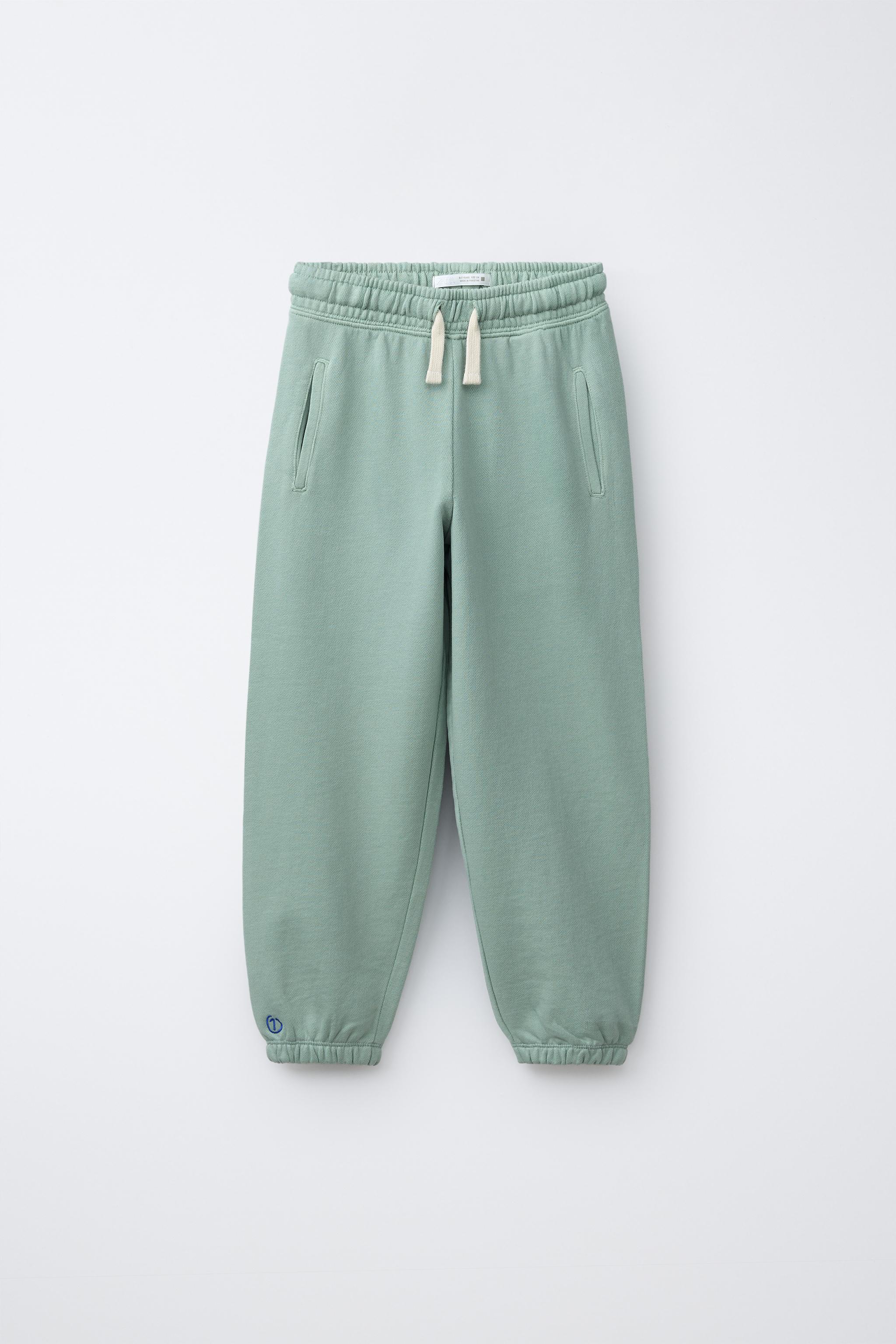 PANTALON BALLON EN MOLLETON BRODÉ