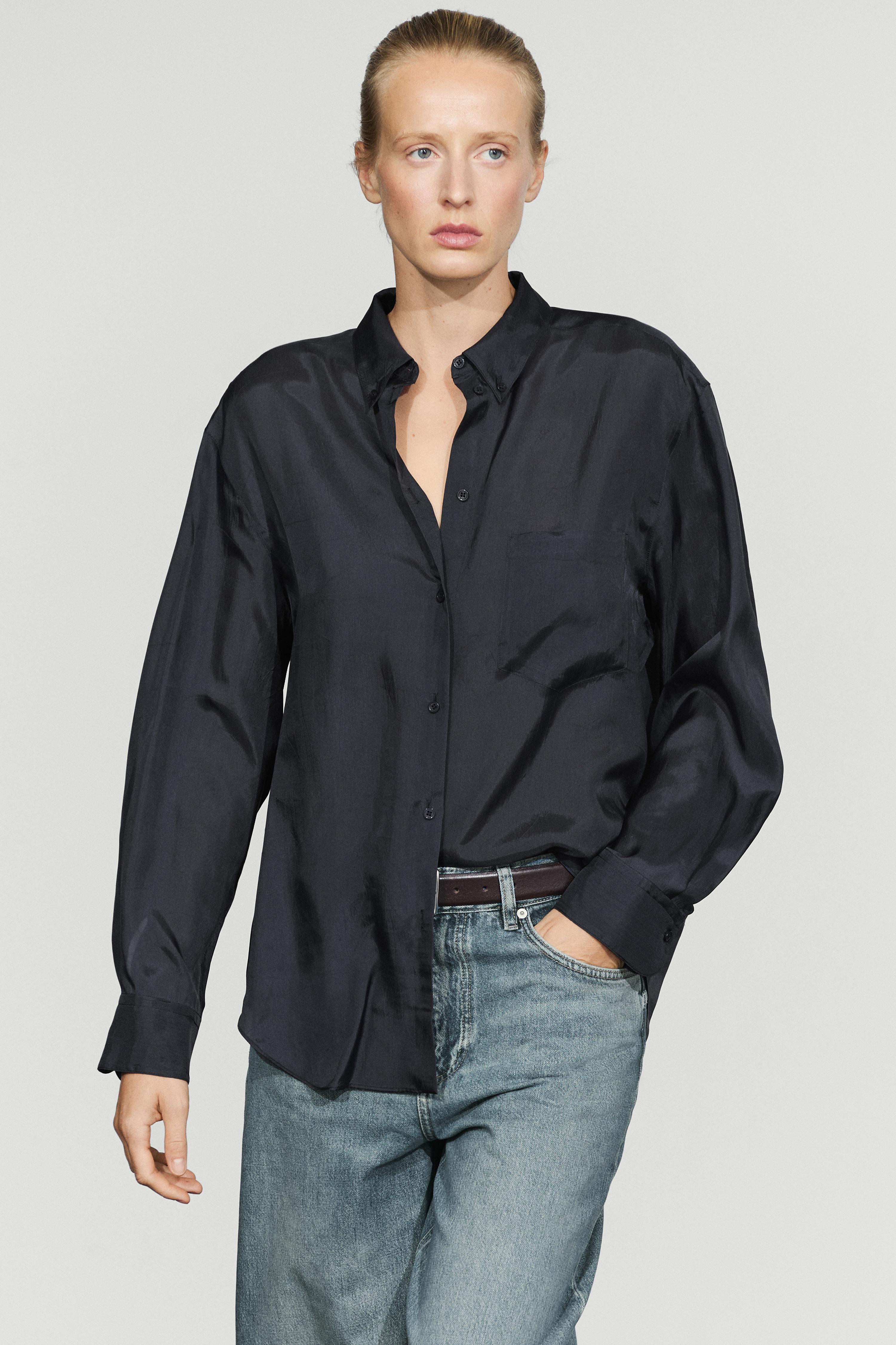 Chemise fluide à poche