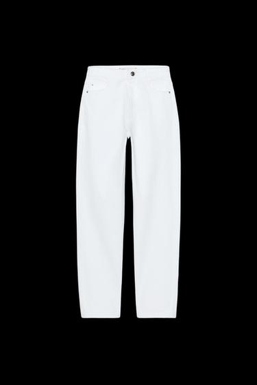 JEANS Z1975 MOM LEG MIT HOHEM BUND - Weiß von Zara