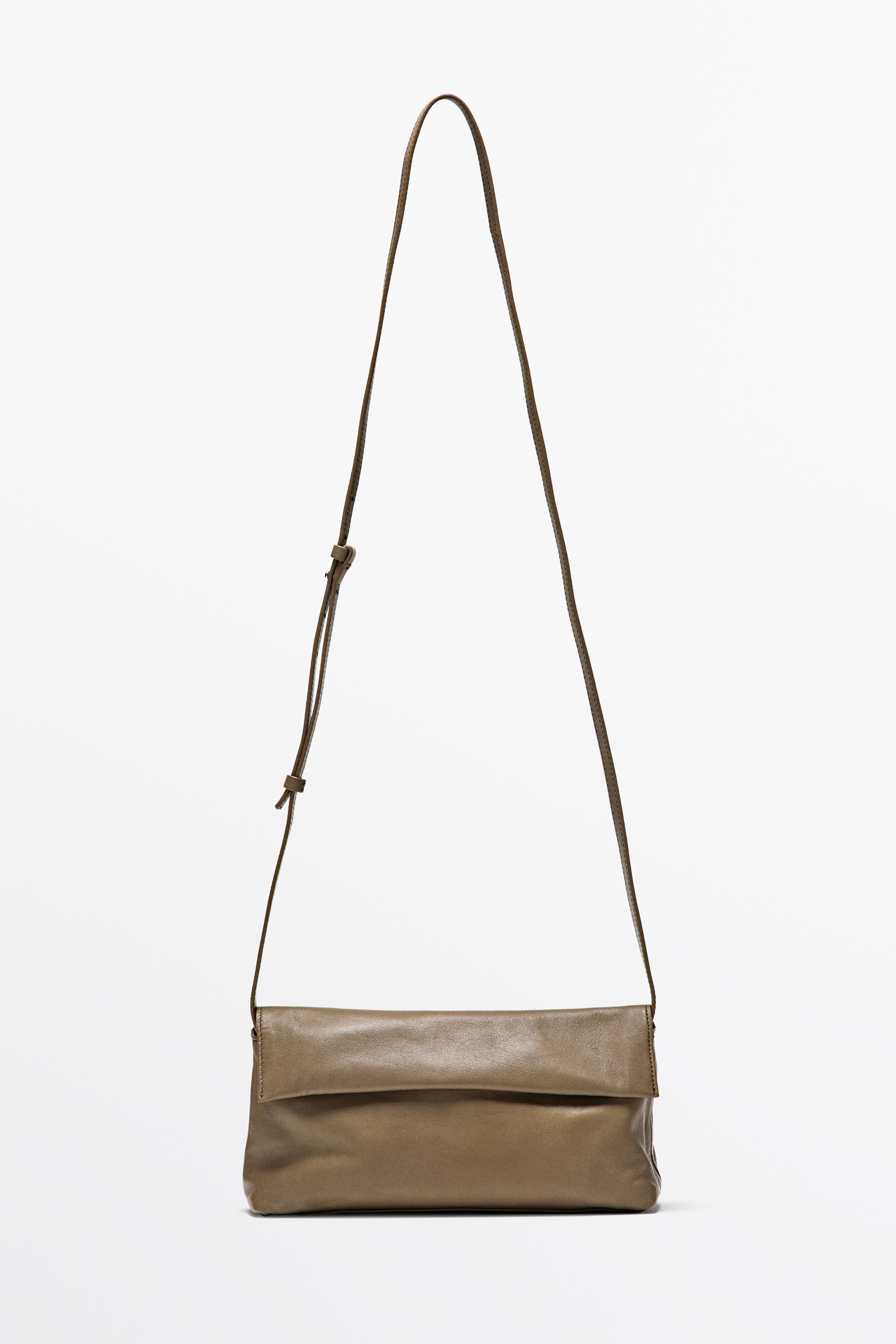 Nappa leather shoulder bag — Black gold