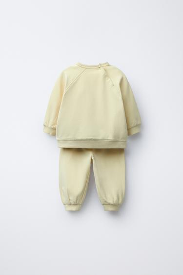 SWEATSHIRT AND JOGGERS SET - Yellow by Zara - Image 1