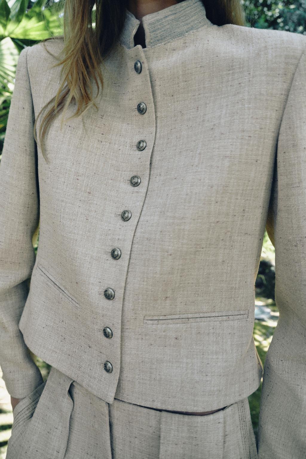 PLEATED BLAZER ZW COLLECTION - image 2