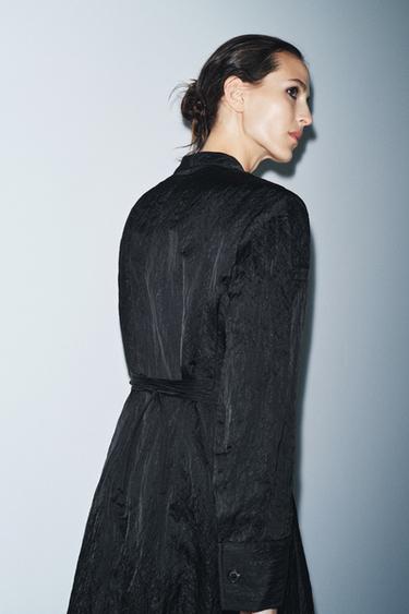 ROBE SATINÉE FROISSÉE ZW COLLECTION LIMITED EDITION - Noir de Zara - Image 2