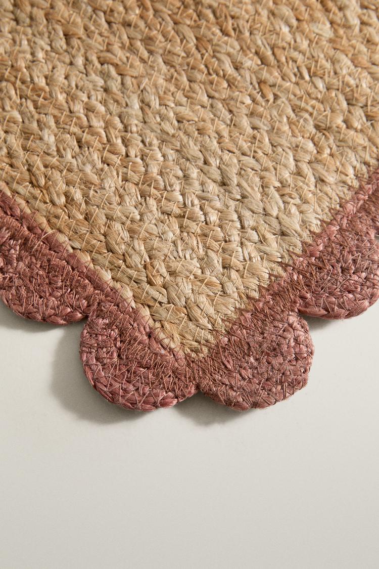 WAVY JUTE PET AREA RUG — Pumpkin